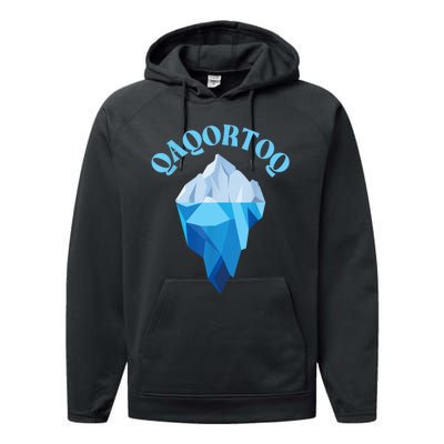 Qaqortoq Greenland Qaqortoq Iceberg Qaqortoq Performance Fleece Hoodie