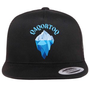 Qaqortoq Greenland Qaqortoq Iceberg Qaqortoq Flat Bill Trucker Hat