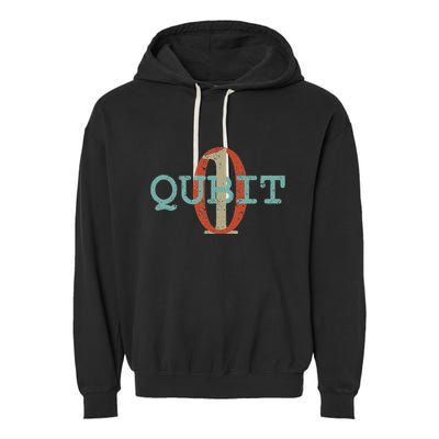 Qubit Gift Quantum Entanglement Computer Physics Computing Garment-Dyed Fleece Hoodie