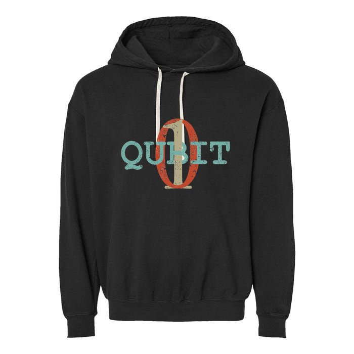 Qubit Gift Quantum Entanglement Computer Physics Computing Garment-Dyed Fleece Hoodie
