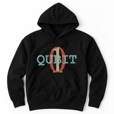 Qubit Gift Quantum Entanglement Computer Physics Computing Hoodie