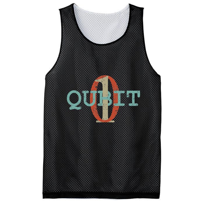 Qubit Gift Quantum Entanglement Computer Physics Computing Mesh Reversible Basketball Jersey Tank