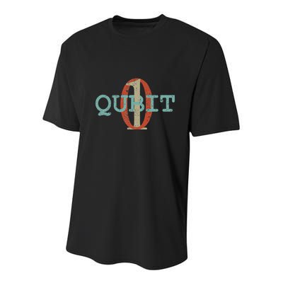 Qubit Gift Quantum Entanglement Computer Physics Computing Youth Performance Sprint T-Shirt