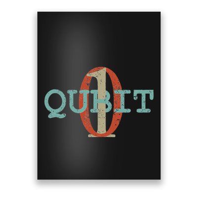 Qubit Gift Quantum Entanglement Computer Physics Computing Poster