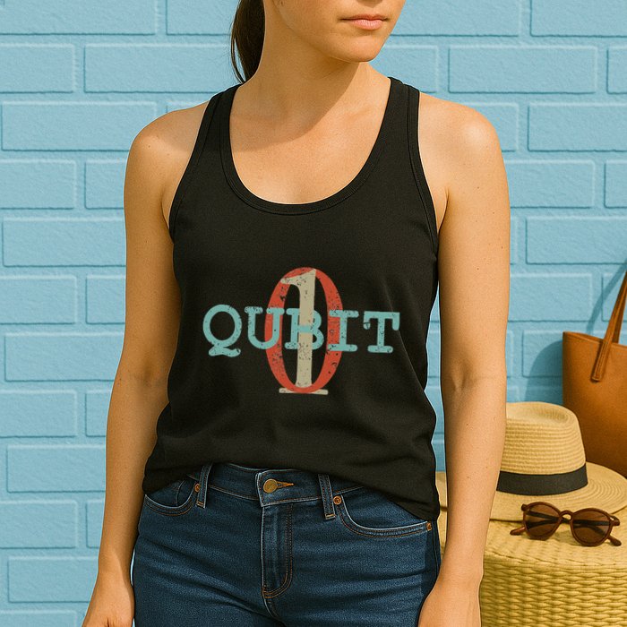 Qubit Gift Quantum Entanglement Computer Physics Computing Womens Tank Top