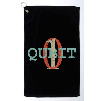 Qubit Gift Quantum Entanglement Computer Physics Computing Golf Towel