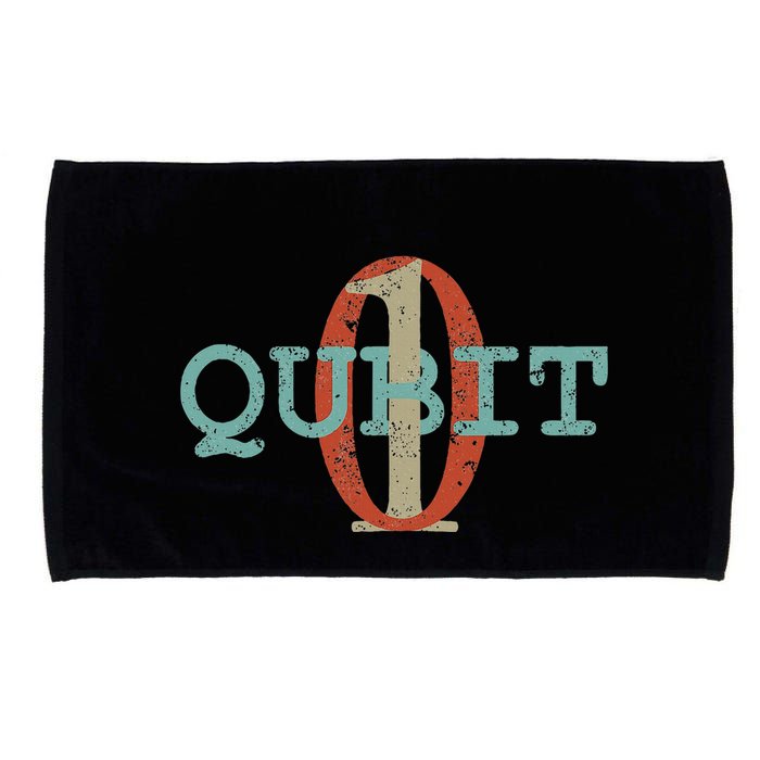 Qubit Gift Quantum Entanglement Computer Physics Computing Microfiber Hand Towel