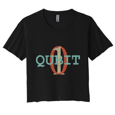 Qubit Gift Quantum Entanglement Computer Physics Computing Crop Top