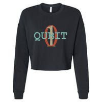 Qubit Gift Quantum Entanglement Computer Physics Computing Cropped Pullover Crew