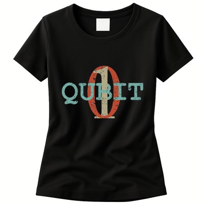 Qubit Gift Quantum Entanglement Computer Physics Computing Womens T-Shirt