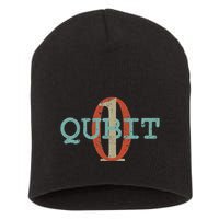 Qubit Gift Quantum Entanglement Computer Physics Computing Short Acrylic Beanie