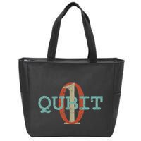 Qubit Gift Quantum Entanglement Computer Physics Computing Zip Tote Bag