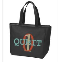 Qubit Gift Quantum Entanglement Computer Physics Computing Zip Tote Bag