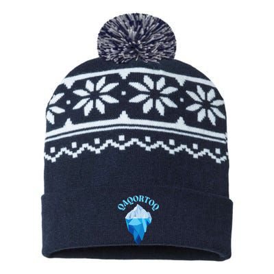 Qaqortoq Greenland Qaqortoq Iceberg Qaqortoq USA-Made Snowflake Beanie