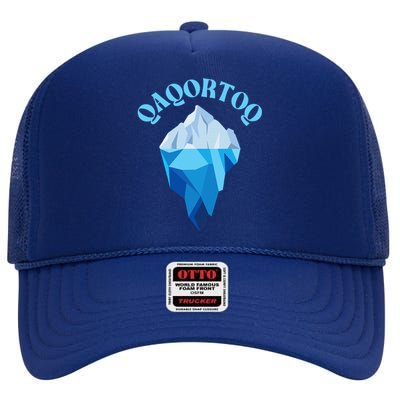 Qaqortoq Greenland Qaqortoq Iceberg Qaqortoq High Crown Mesh Back Trucker Hat