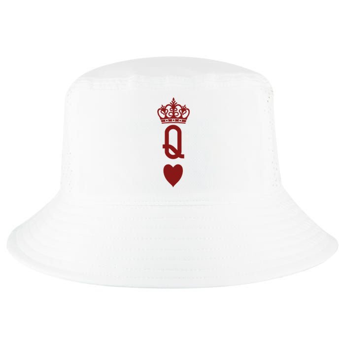 Queen Heart Cool Playing Card Cool Comfort Performance Bucket Hat