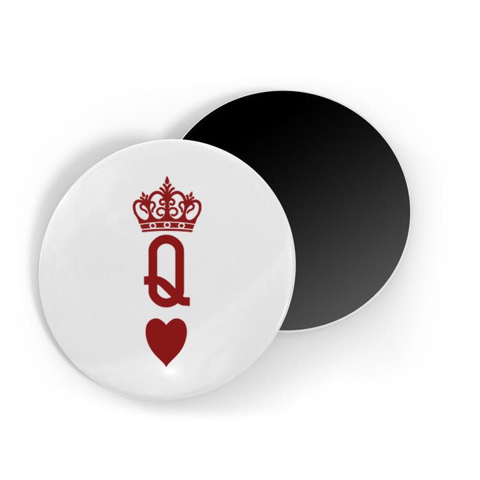 Queen Heart Cool Playing Card Magnet