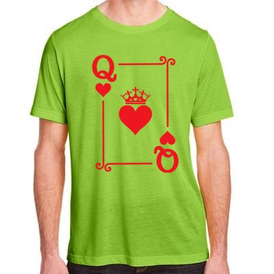 Queen Hearts Card Costume Playing Cards Queen Of Hearts Adult ChromaSoft Performance T-Shirt