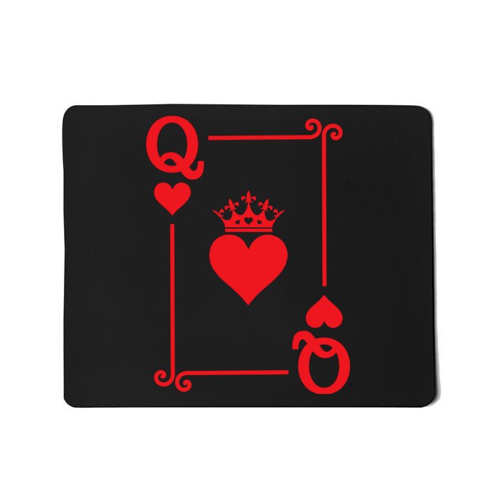 Queen Hearts Card Costume Playing Cards Queen Of Hearts Mousepad