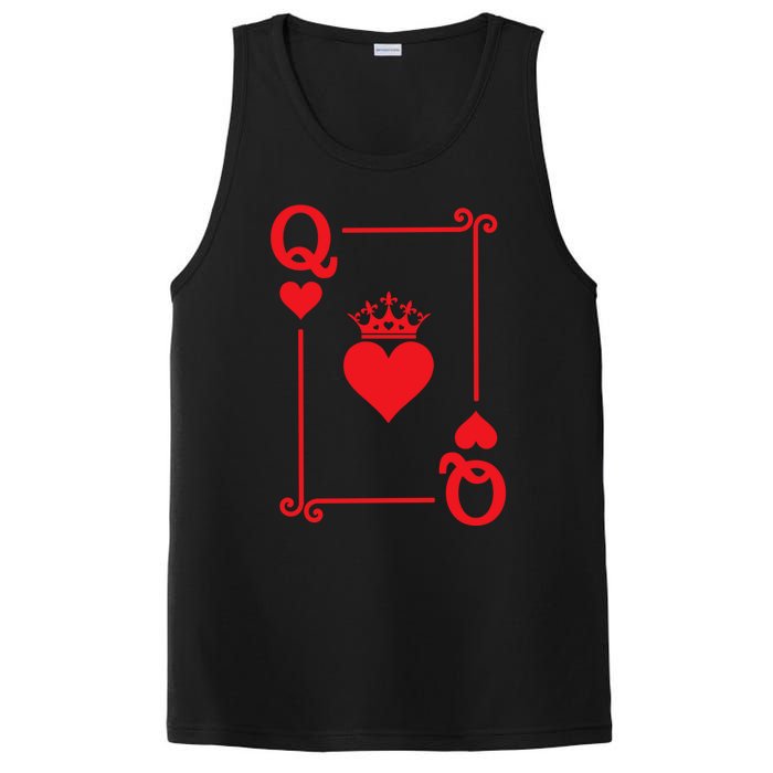 Queen Hearts Card Costume Playing Cards Queen Of Hearts PosiCharge Competitor Tank