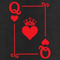 Queen Hearts Card Costume Playing Cards Queen Of Hearts 7 Panel Mesh Trucker Snapback Hat