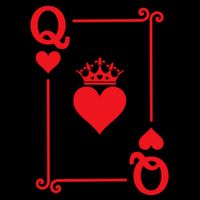 Queen Hearts Card Costume Playing Cards Queen Of Hearts Drawstring Bag