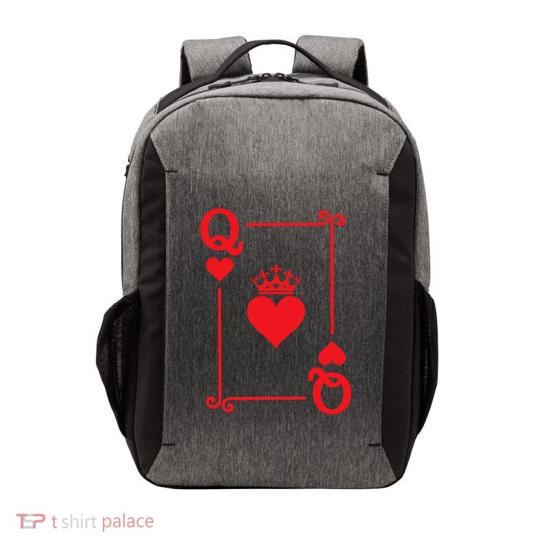 Queen Hearts Card Costume Playing Cards Queen Of Hearts Vector Backpack