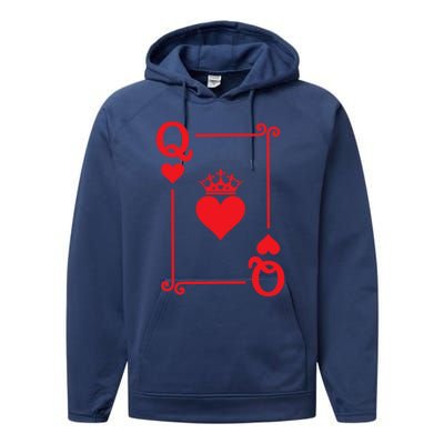 Queen Hearts Card Costume Playing Cards Queen Of Hearts Performance Fleece Hoodie