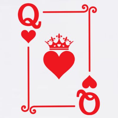 Queen Hearts Card Costume Playing Cards Queen Of Hearts T-Shirt