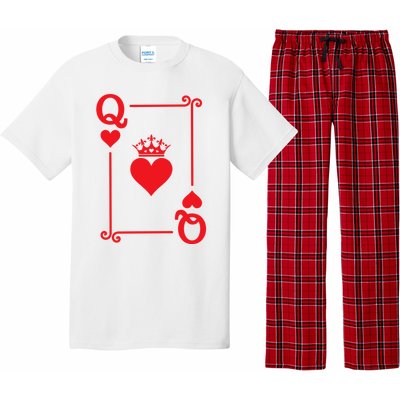 Queen Hearts Card Costume Playing Cards Queen Of Hearts Pajama Set