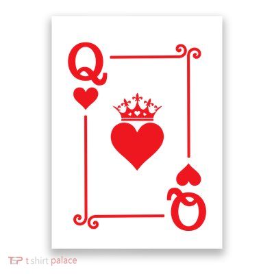 Queen Hearts Card Costume Playing Cards Queen Of Hearts Poster