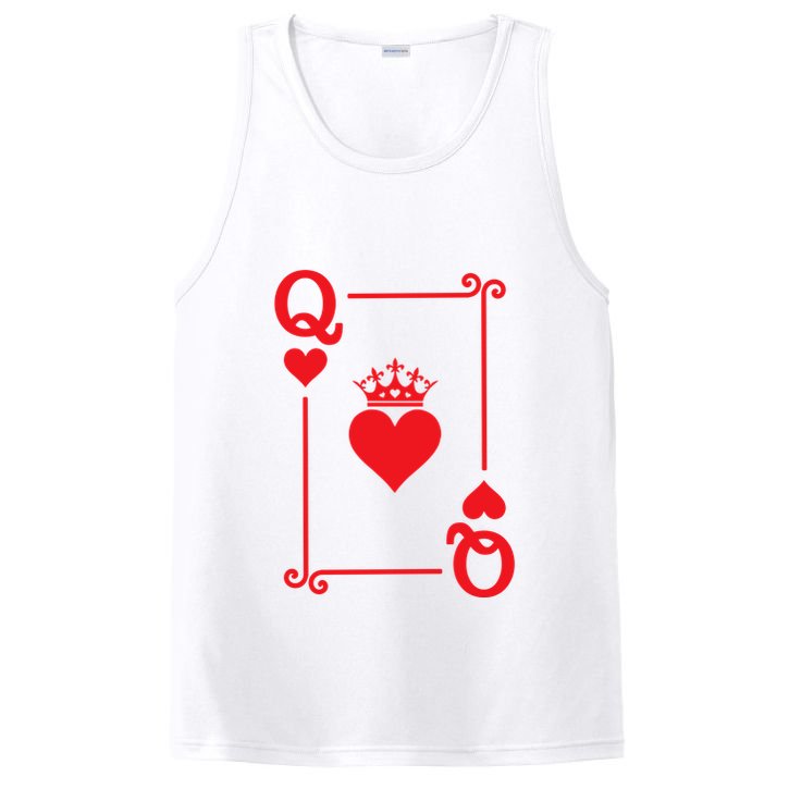 Queen Hearts Card Costume Playing Cards Queen Of Hearts PosiCharge Competitor Tank