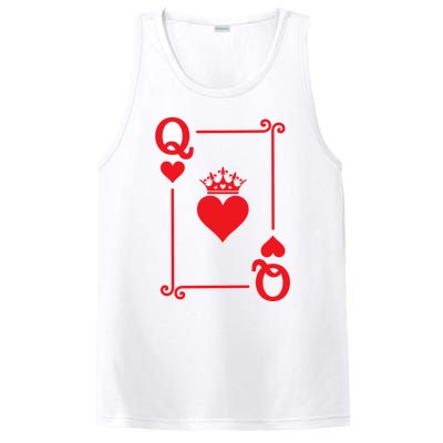 Queen Hearts Card Costume Playing Cards Queen Of Hearts PosiCharge Competitor Tank