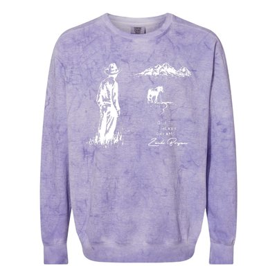 Quiet Heavy Dreams Country Music Colorblast Crewneck Sweatshirt