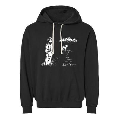 Quiet Heavy Dreams Country Music Garment-Dyed Fleece Hoodie