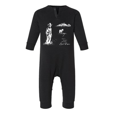 Quiet Heavy Dreams Country Music Infant Fleece One Piece