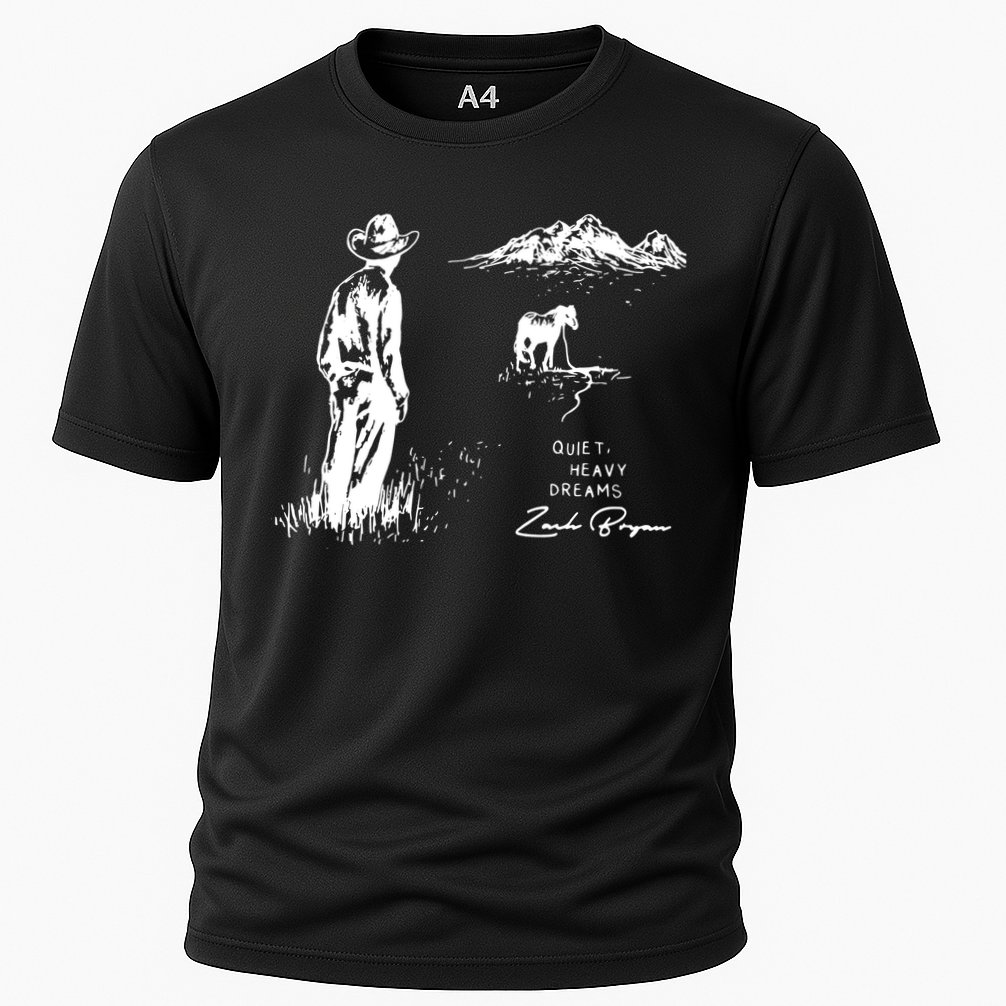 Quiet Heavy Dreams Country Music Cooling Performance Crew T-Shirt