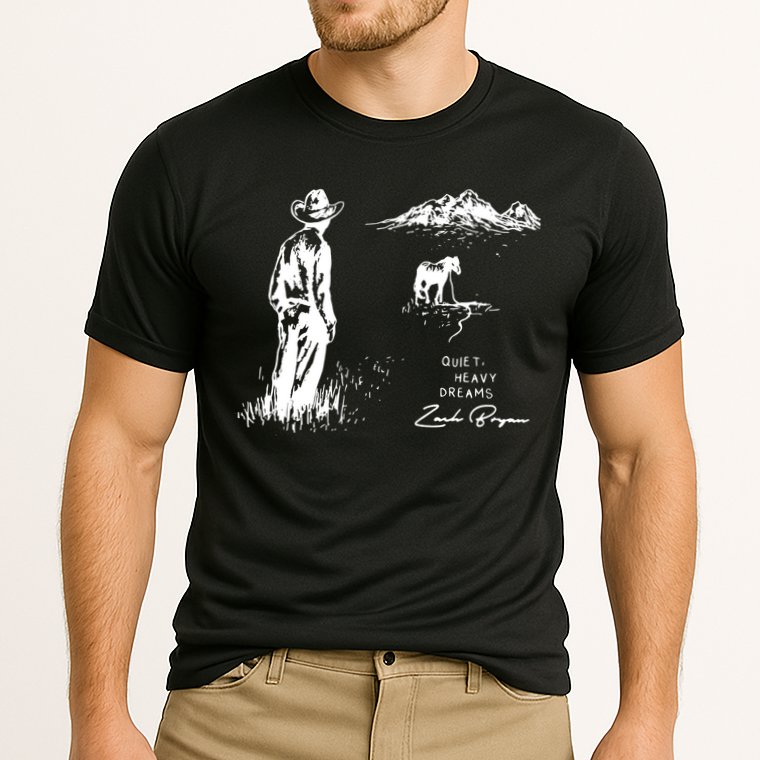 Quiet Heavy Dreams Country Music Cooling Performance Crew T-Shirt