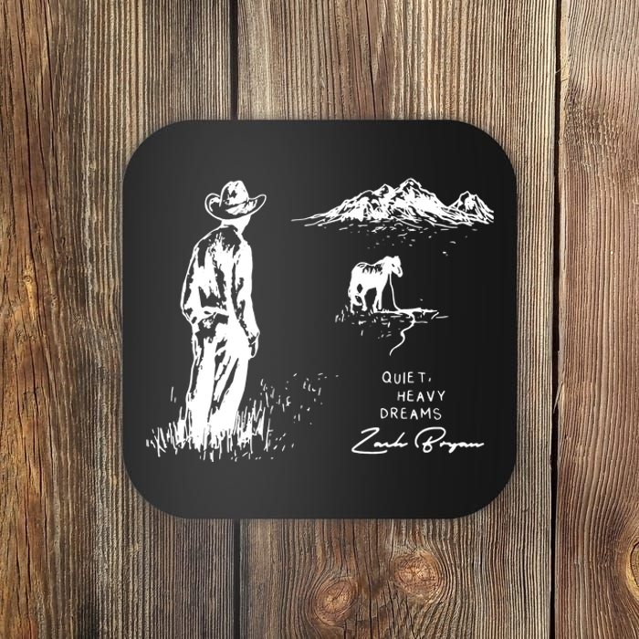 Quiet Heavy Dreams Country Music Coaster