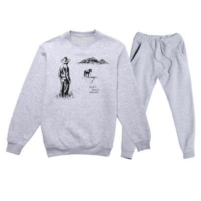 Quiet Heavy Dreams American Heartbreak Premium Crewneck Sweatsuit Set