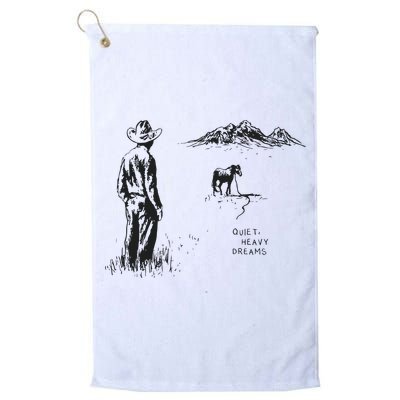 Quiet Heavy Dreams American Heartbreak Golf Towel
