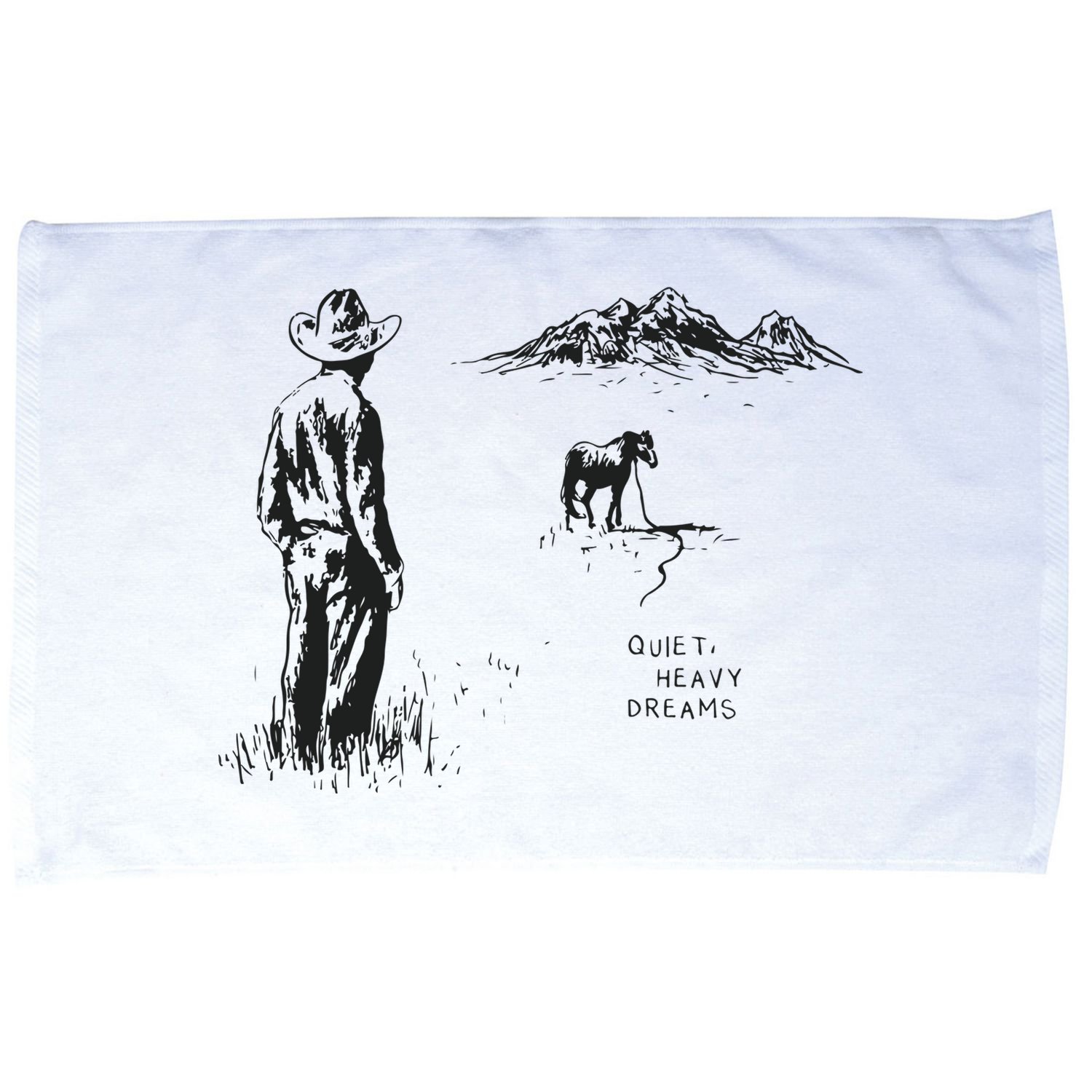 Quiet Heavy Dreams American Heartbreak Microfiber Hand Towel