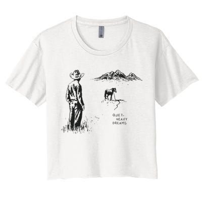 Quiet Heavy Dreams American Heartbreak Crop Top