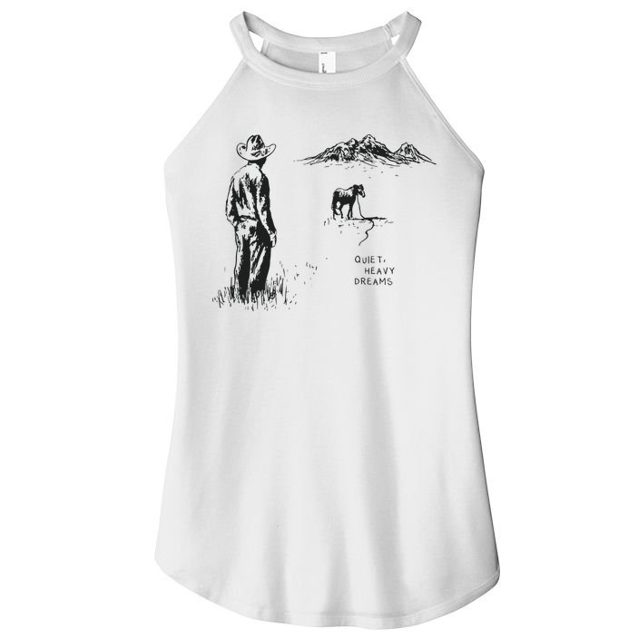 Quiet Heavy Dreams American Heartbreak Women's Perfect Tri Rocker Tank