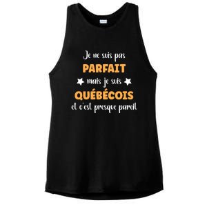 QuéBec Humour Homme Je Suis QuéBéCois Gift Ladies PosiCharge Tri-Blend Wicking Tank