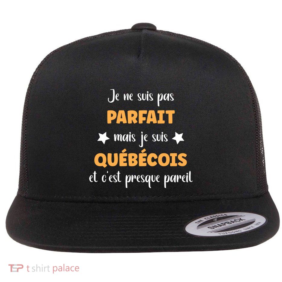 QuéBec Humour Homme Je Suis QuéBéCois Gift Flatbill Hat