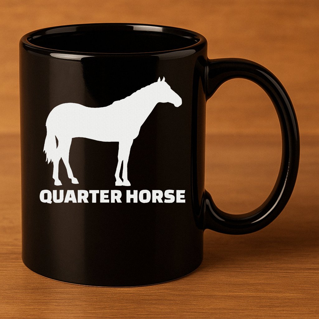 Quarter Horse 11oz C Handle Ceramic Mug