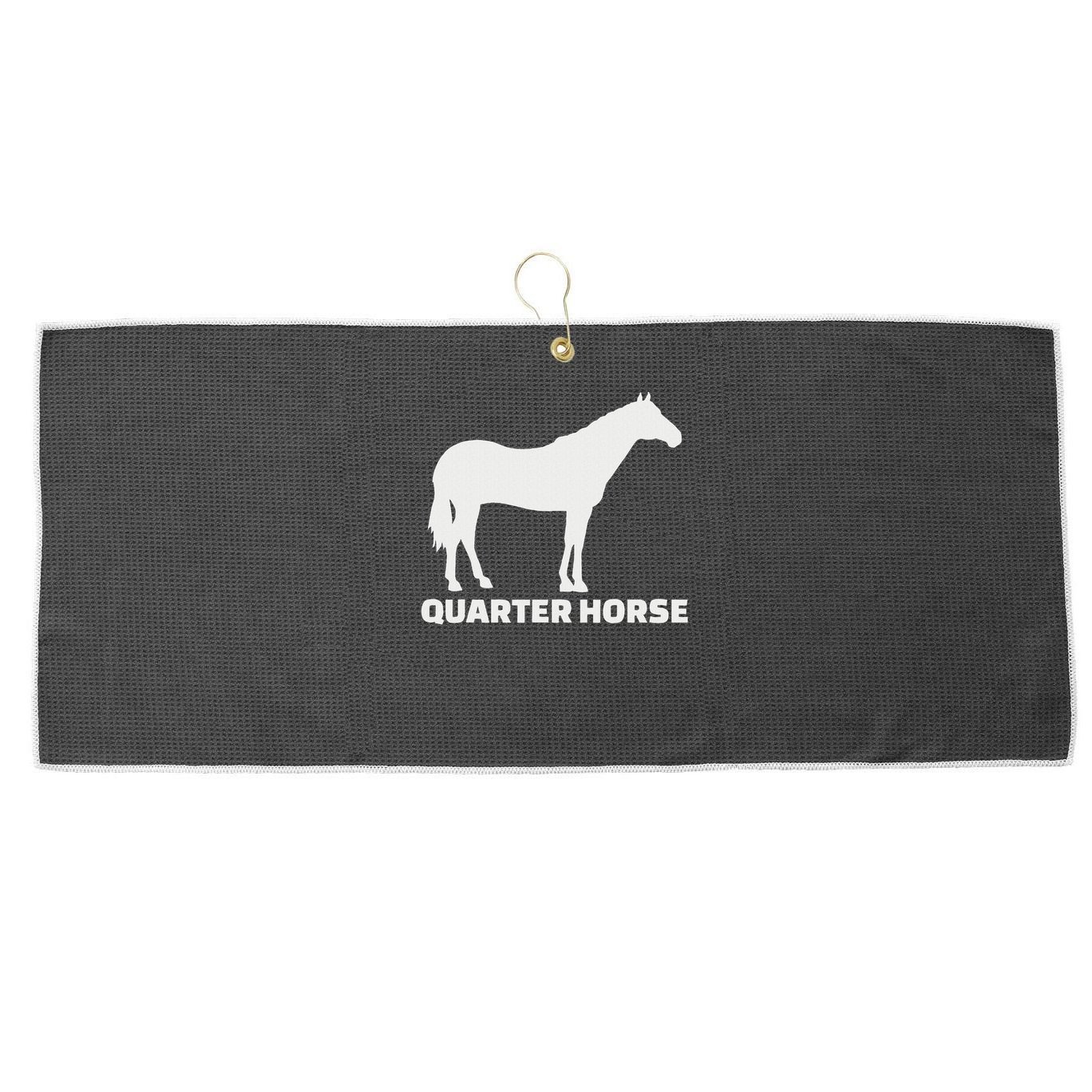 Quarter Horse Large Microfiber Waffle Golf Towel