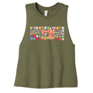 Quilter Heartbeat Sewing Quilting Stitching Sewist Sewer Women's Racerback Cropped Tank