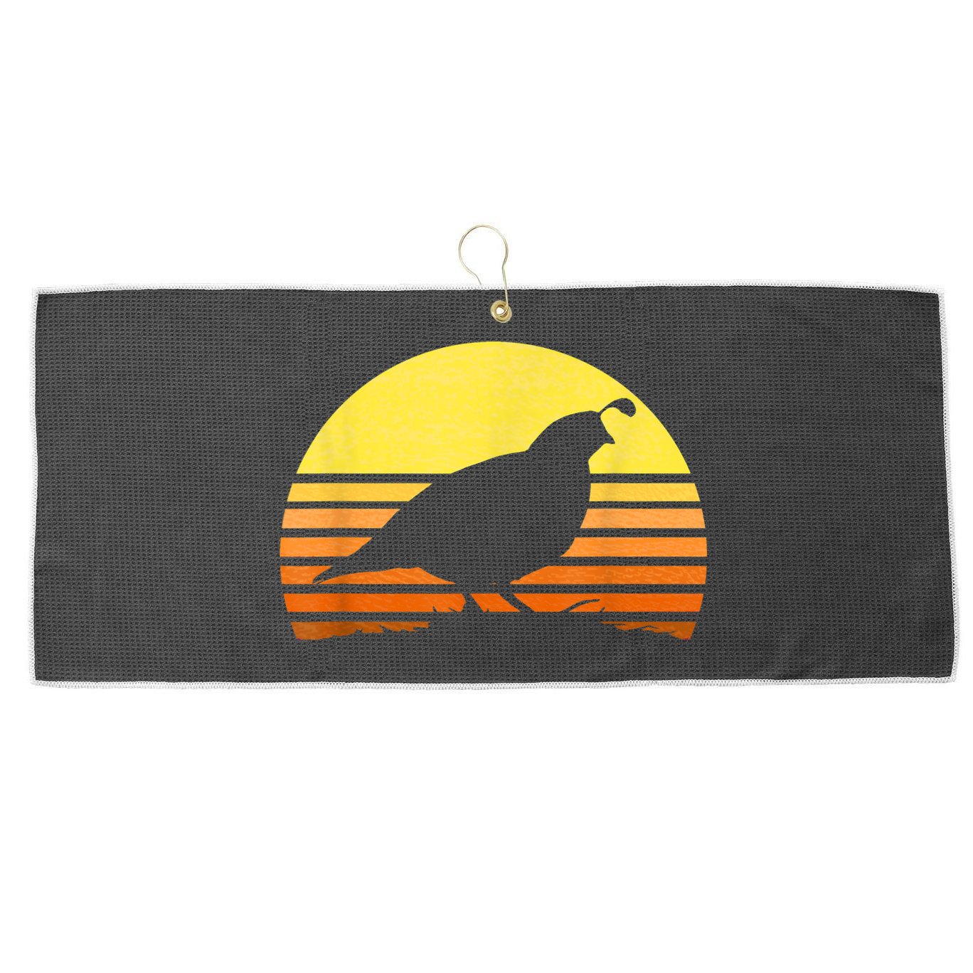 Quail Hunting Upland Bird Game Hunter Shooting Sports Large Microfiber Waffle Golf Towel